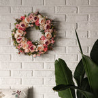 Peony Wreath - Floral Artificial Wreath - Pink 23"