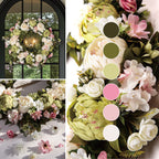 Peony Wreath - Floral Artificial Wreath - Green 23"