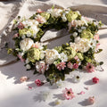 Peony Wreath - Floral Artificial Wreath - Green 23"