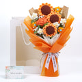 Sunflowers Crochet Bouquet - Orange