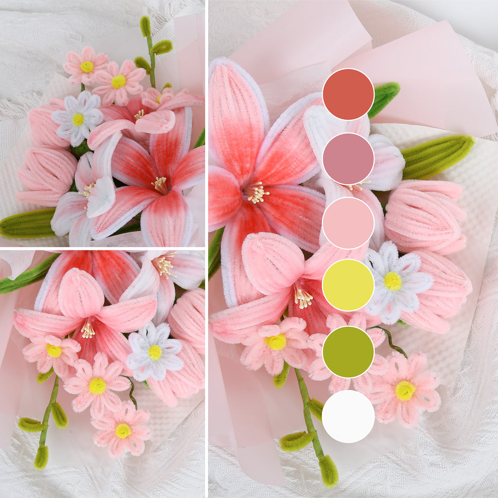 Pipe Cleaner Flower -  Tulip, Lily & Daisy