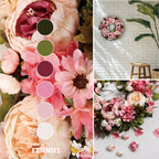 Peony Wreath - Floral Artificial Wreath - Pink 18"