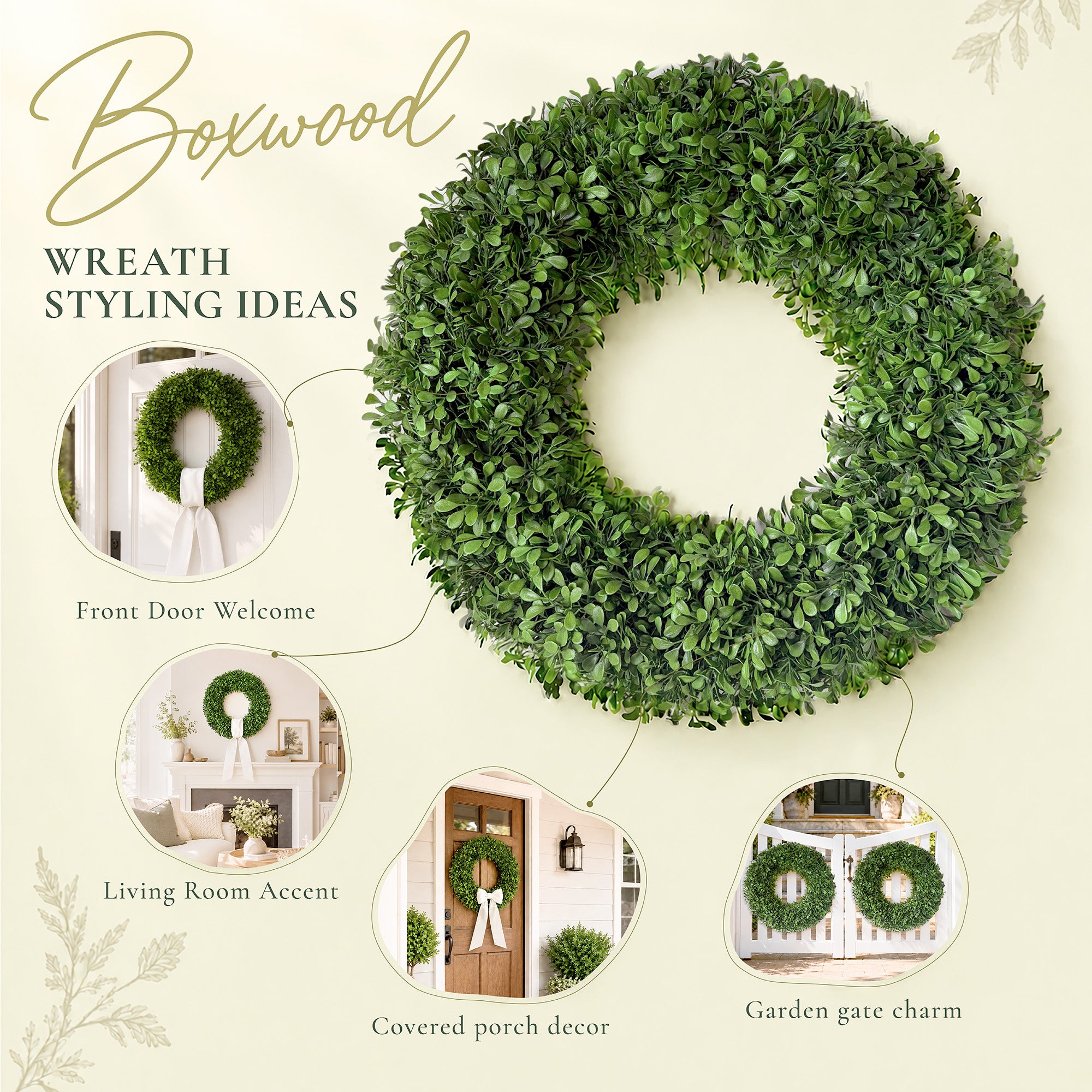 21'' Boxwood Wreath