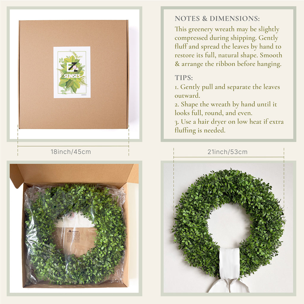 21'' Boxwood Wreath