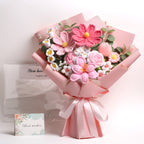 Crochet Flowers Bouquet - Pink Premium