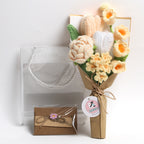 Mini Tulip Crochet Flowers Bouquet - Sunny Yellow