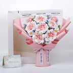 Crochet Flowers Bouquet - Pink Rose