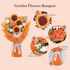 Sunflowers Crochet Bouquet - Orange