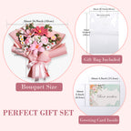 Crochet Flowers Bouquet - Pink Premium